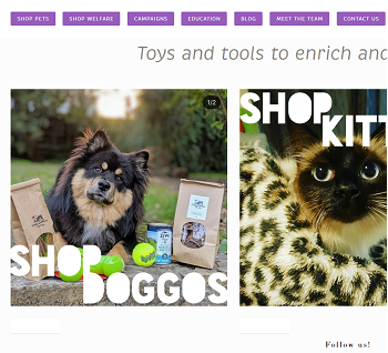 Screenshot of the Crazy Critterz Toy Box website